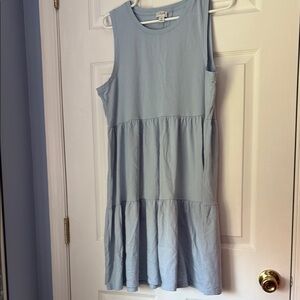 J. Crew Light Blue Midi Dress